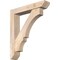 Ekena Millwork Balboa Slat Smooth Bracket w/ Offset Brace, Douglas Fir, 5 1/2"W x 28"D x 32"H BKT0604X28X32BOA06SDF - alternate 1